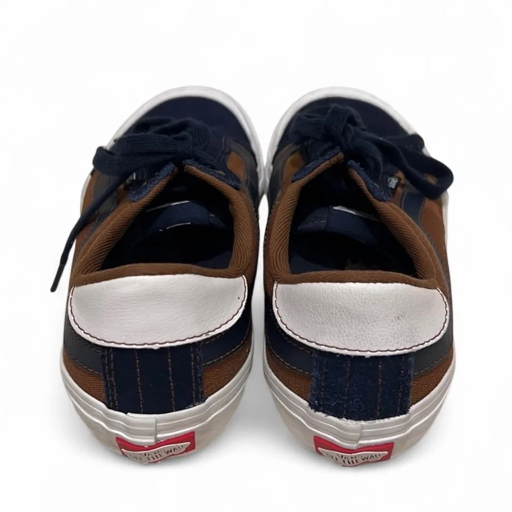 Vans Style 112 Pro Skate Shoes Blue Brown Suede